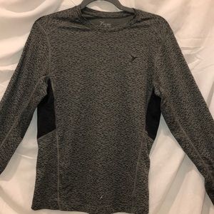 Old navy grey brown athletic long sleeve